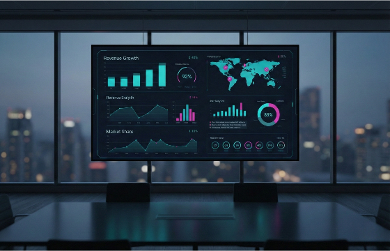 Business intelligence and analytics services with dashboards and predictive insights